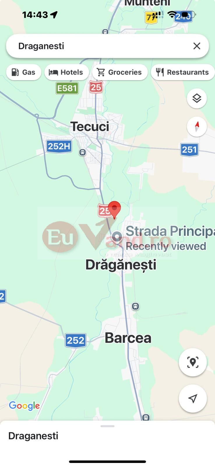 De vanzare teren extravilan Tecuci, la intrarea in oras dinspre Draganesti — fotografia 3
