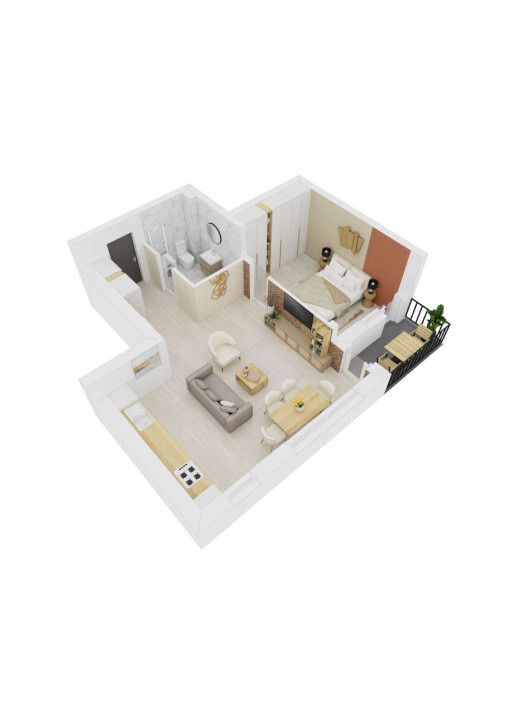 Apartament 2 camere de vanzare finisat la cheie Sibiu 49mp D-na Stanca — fotografia 4