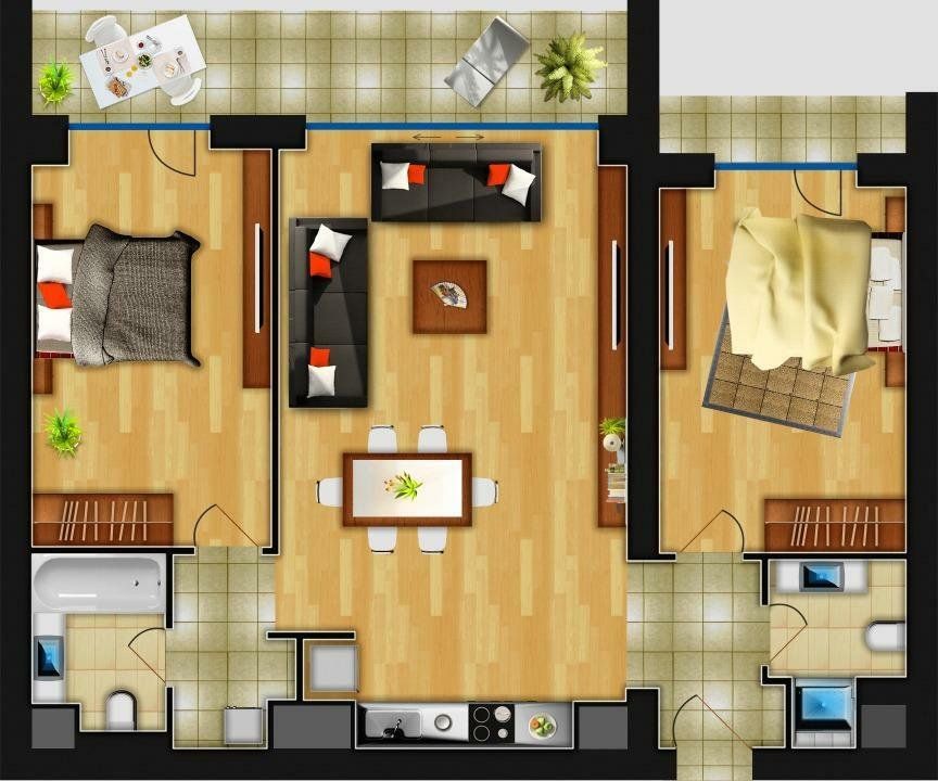 Vanzare 3 camere InCity Dristor-Piata Alba Iulia — fotografia 3