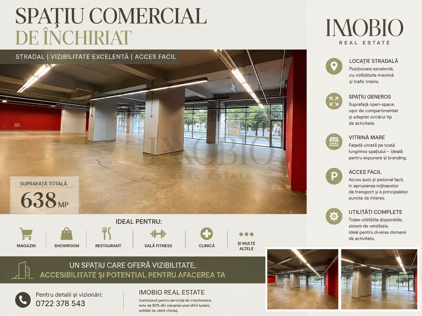 Spațiu comercial excelent | Fost Mega Image