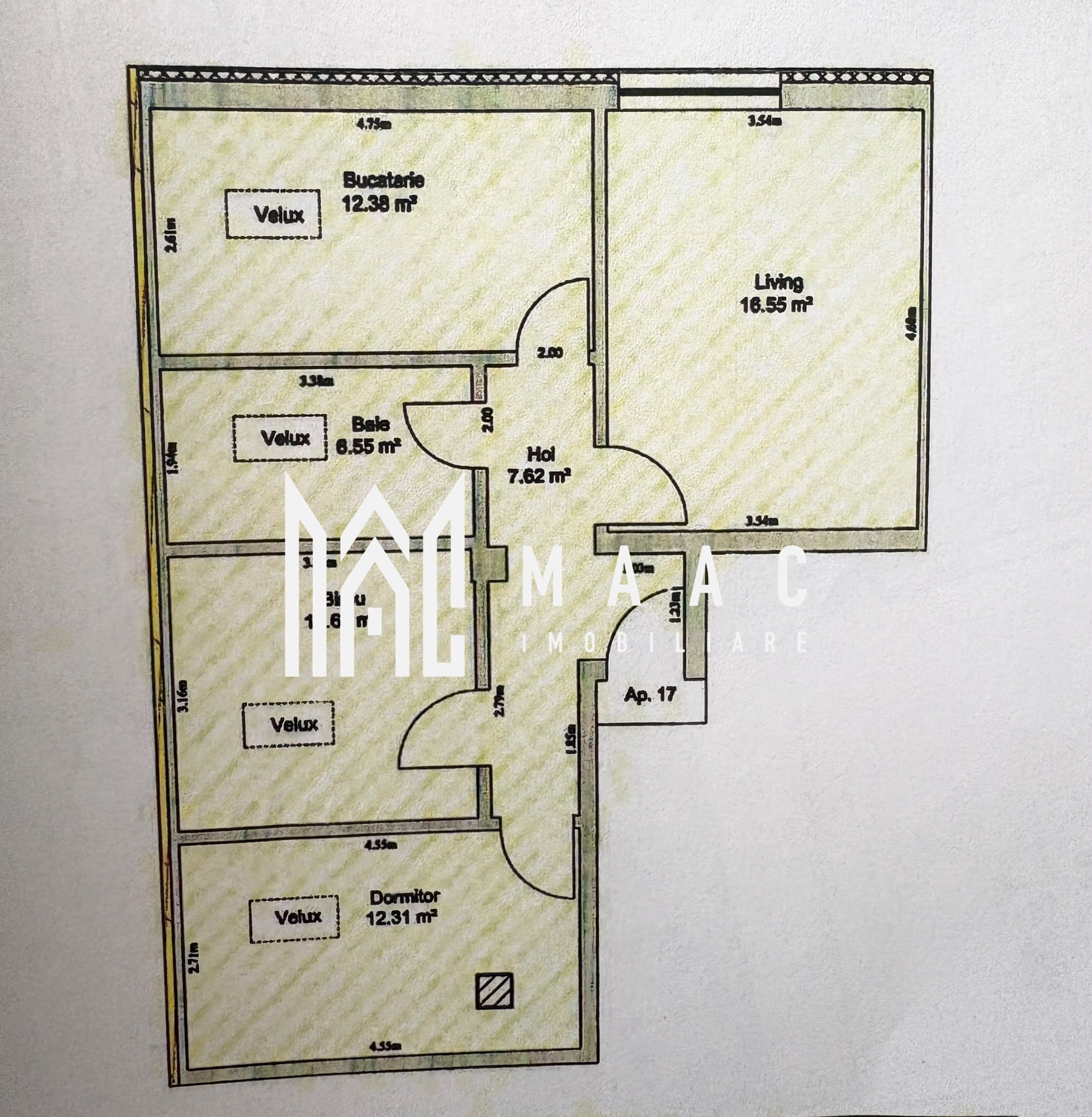 Apartament 3 camere de vânzare | Sibiu, Turnișor | 66 mp — fotografia 2