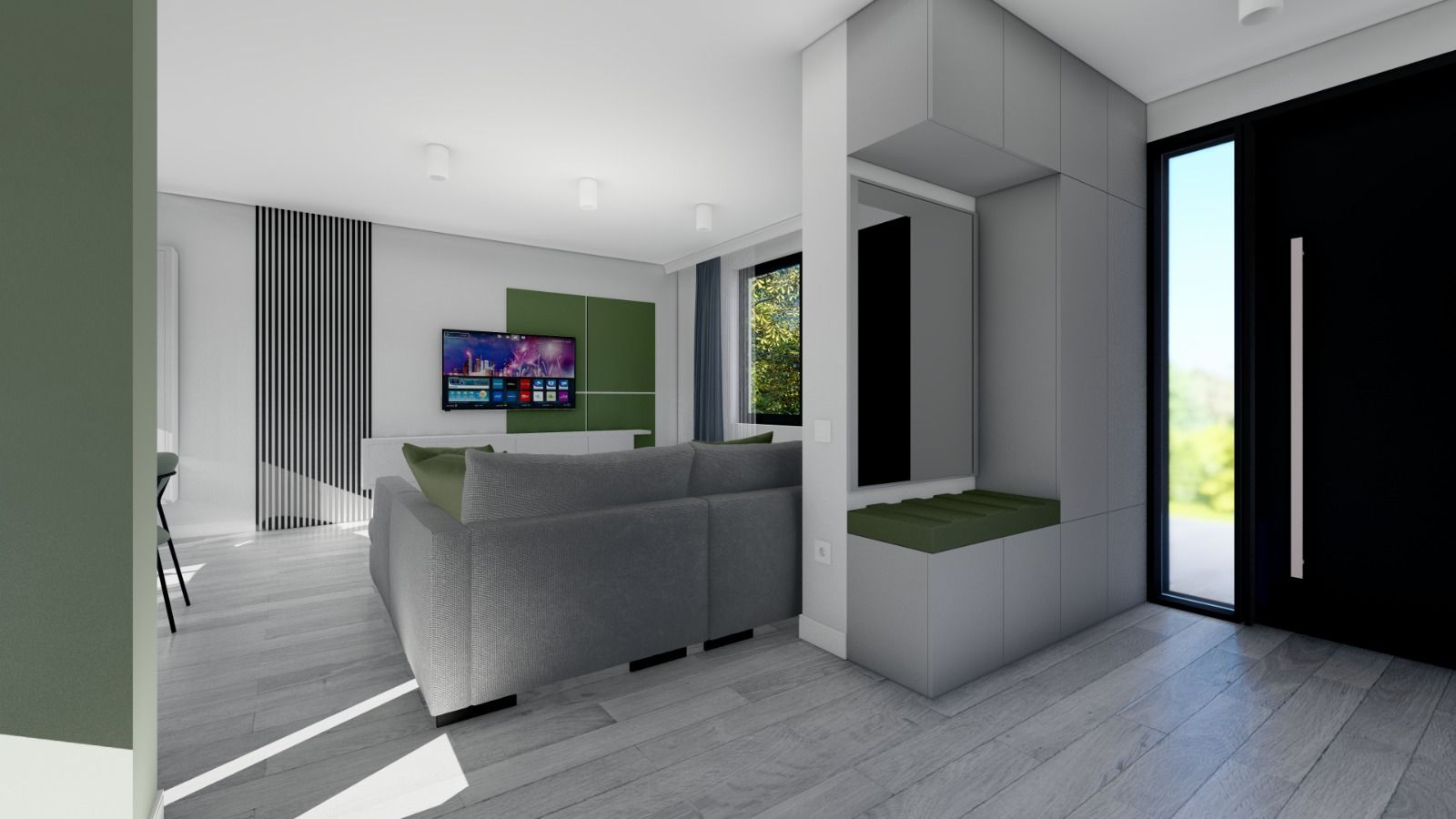 Casă nouă semifinisată cu living open space și 3 dormitoare — fotografia 8