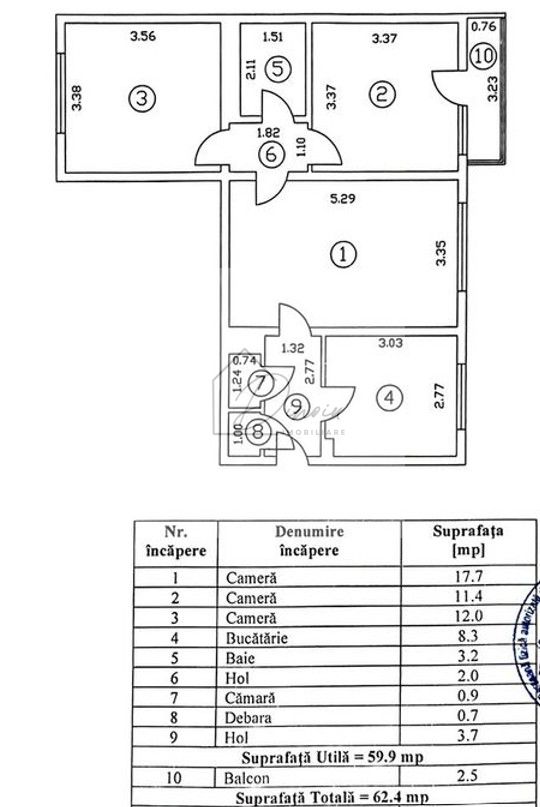 Apartament 3 camere Câmpia Libertății Titan I etaj 10/10 I COMIS 0% — fotografia 3