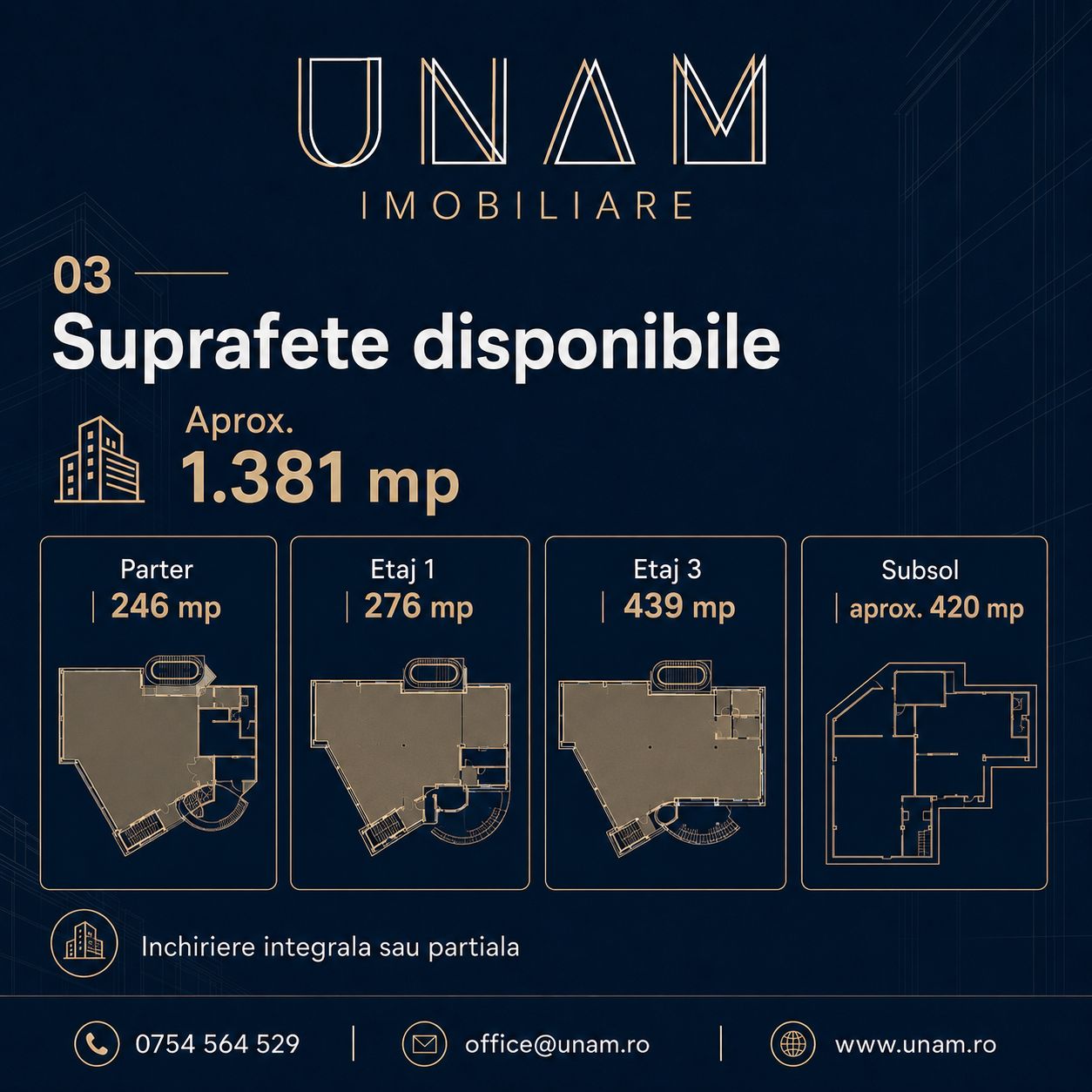 Spatii disponibile de închiriat | 246 - 1.400 mp | Resita Centru — fotografia 3
