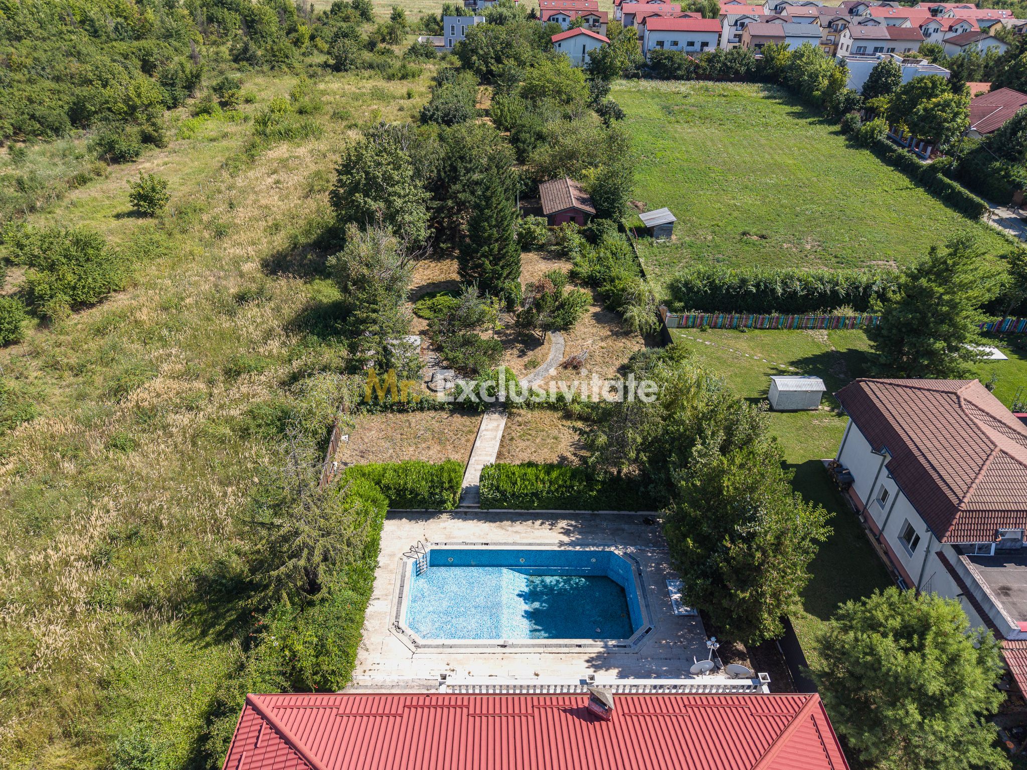 Domeniu privat 5.000 mp, cu reședință de 625 mp și piscină, Corbeanca — fotografia 46