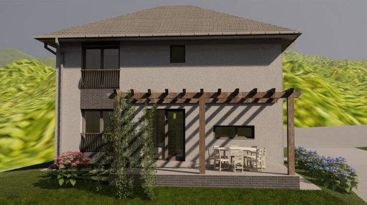 Casa individuala de vanzare, 5 camere, dressing, 3 bai, 600mp curte — fotografia 3