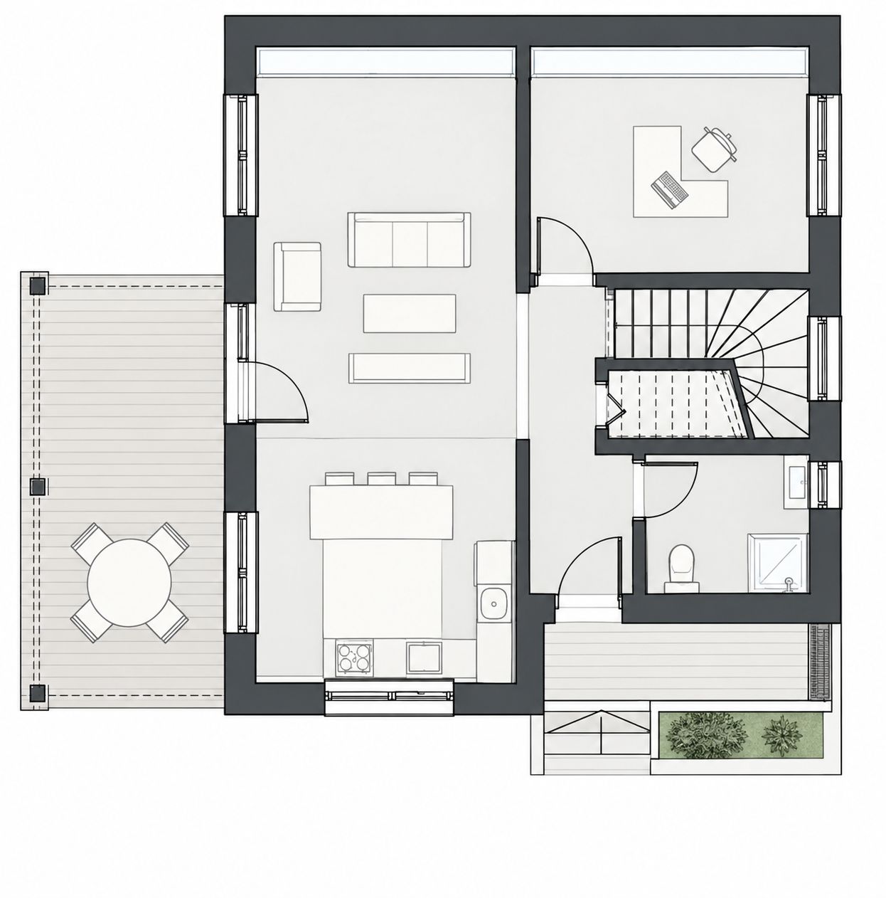 Casa individuala de vanzare, 5 camere, dressing, 3 bai, 600mp curte — fotografia 5