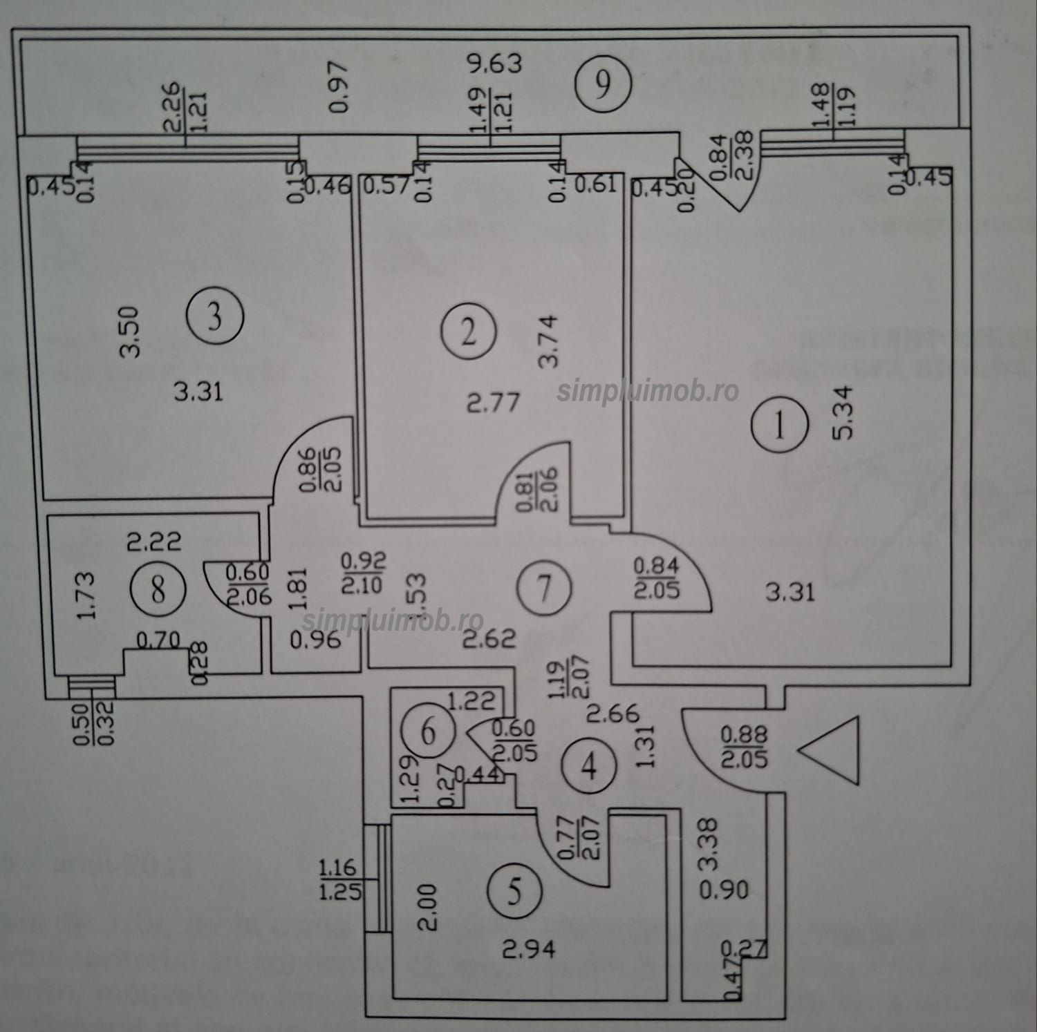 Apartament 3 Camere spatios , mobilat si utilat , Pantelimon . — fotografia 8
