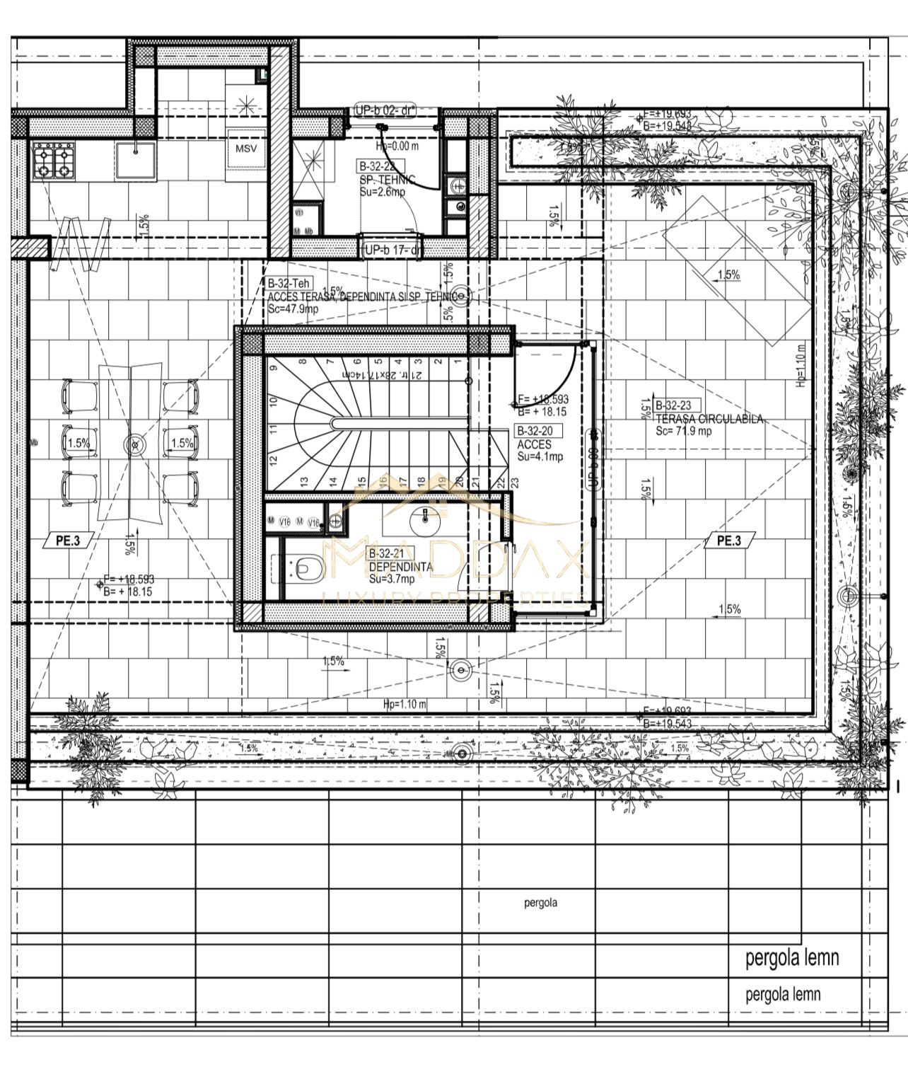 Impressive Penthouse-Triplex ** Green Building***/ 3 parking / Stefan Cel Mare — fotografia 56