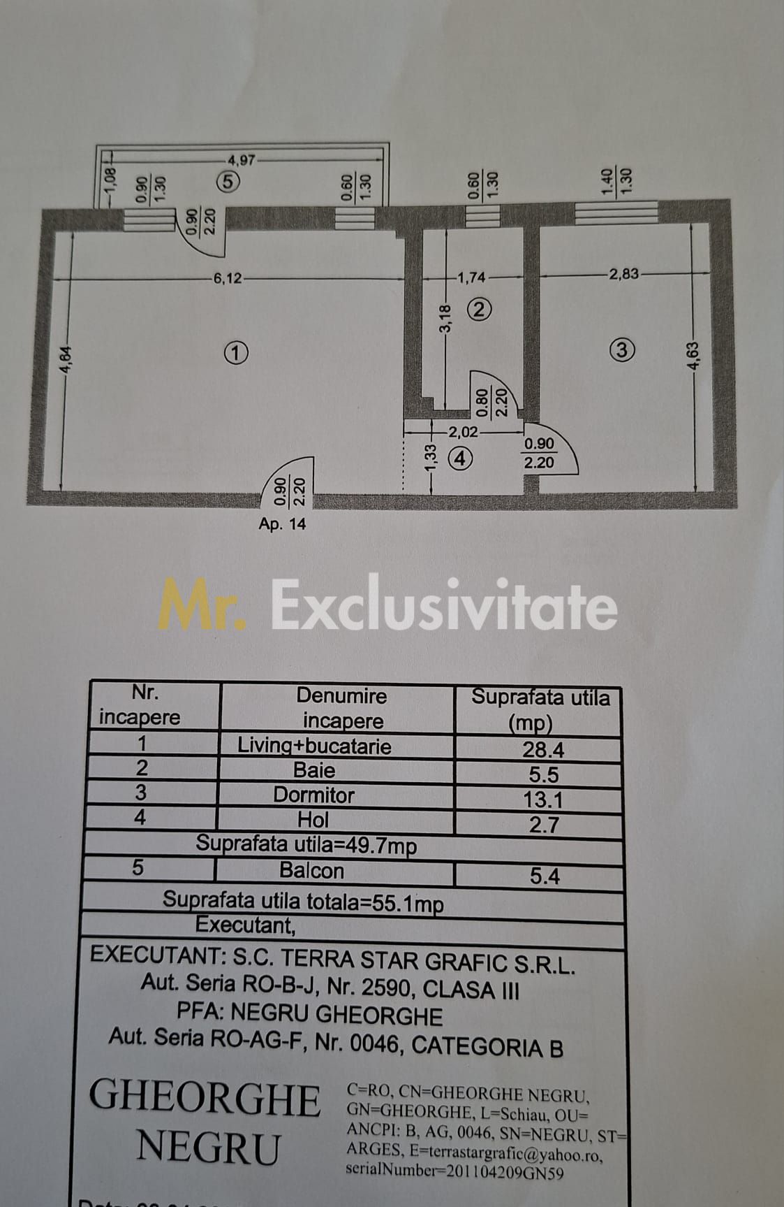 Apartament 2 camere Bloc nou loc de parcare Cavalerului Residence — fotografia 4