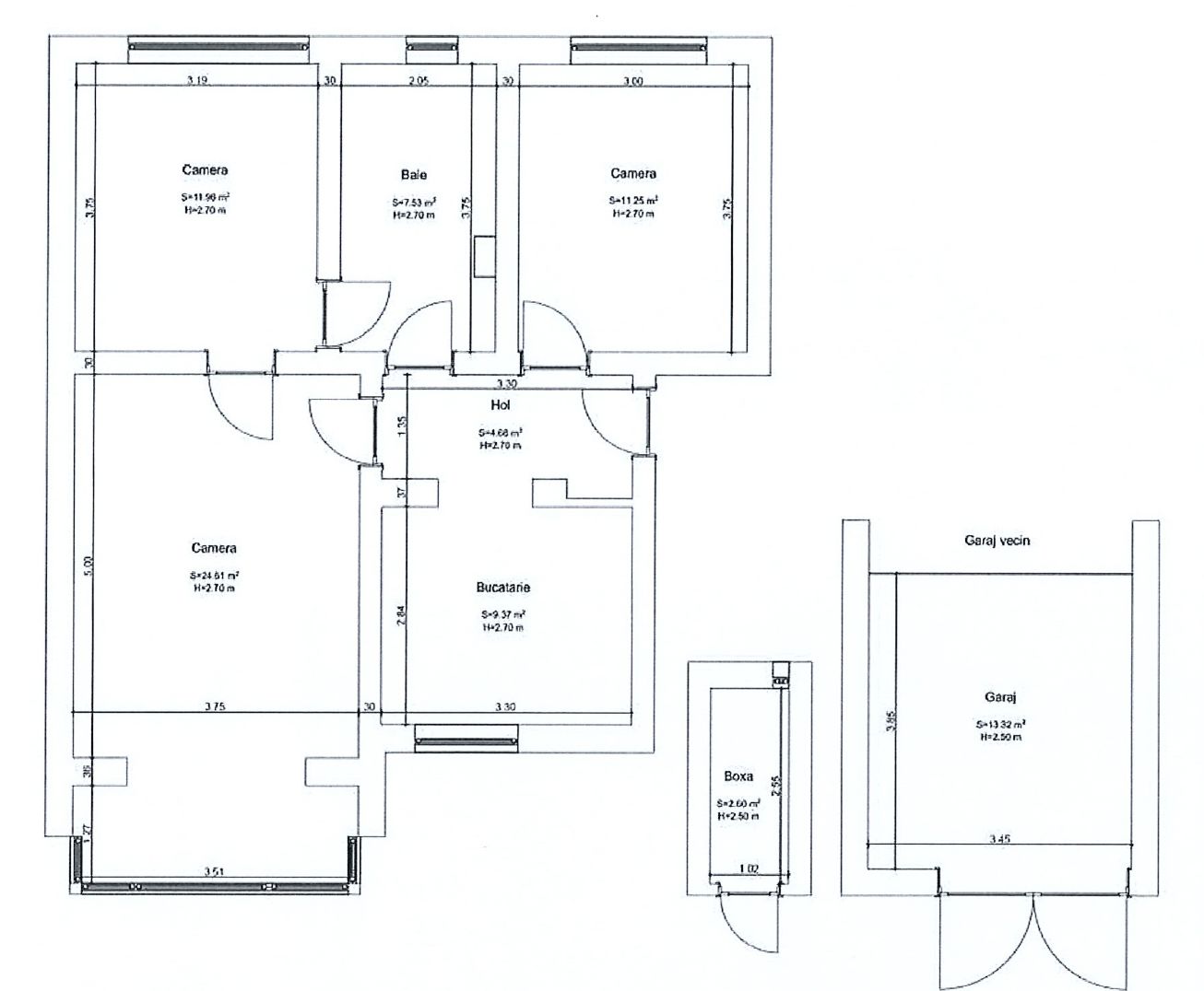 Apartament 3 camere, Gheorghe Doja, Oradea,70 mp. 125 000. Comision 0. — fotografia 14