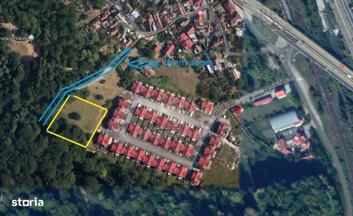 Teren intravilan Brasov Strada Ciresului 2900 mp — fotografia 3
