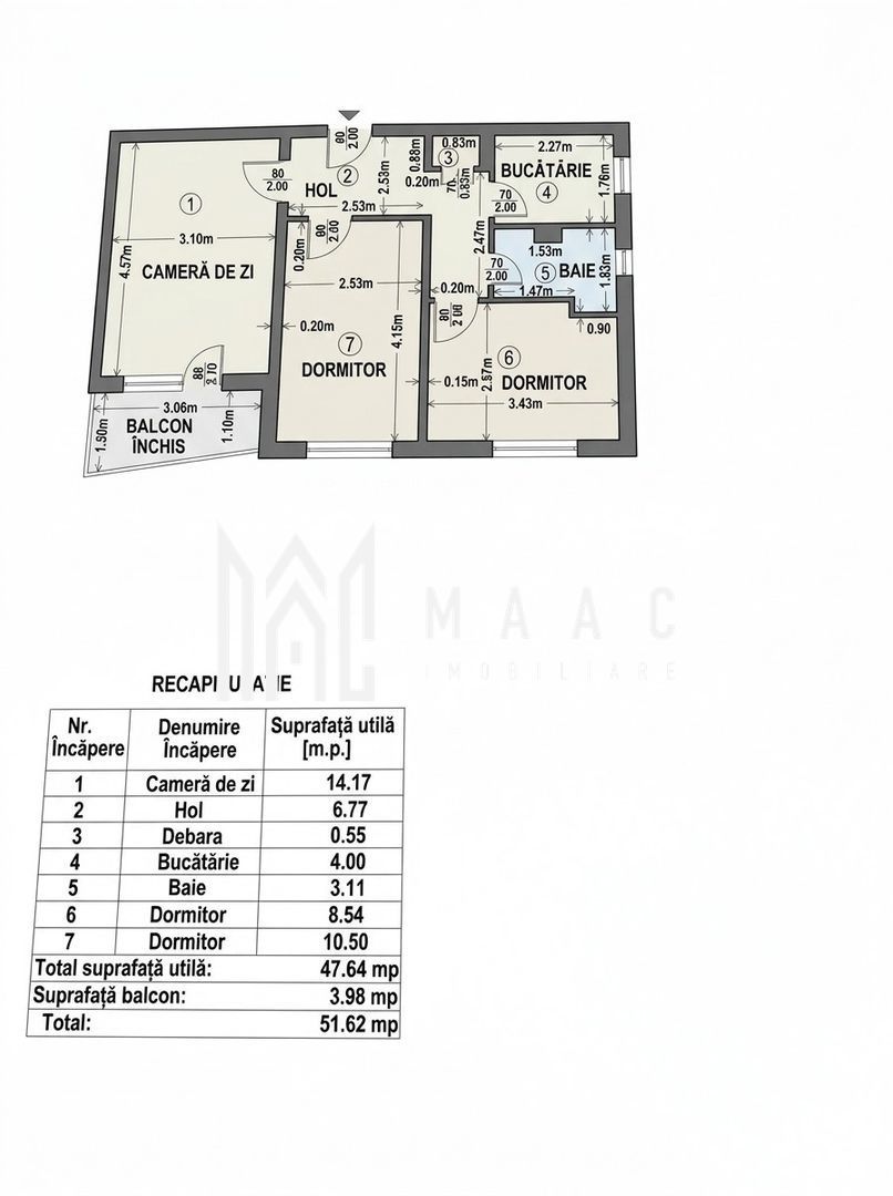 Apartament 3 camere de vânzare | Râmnicu Vâlcea, Ostroveni — fotografia 3