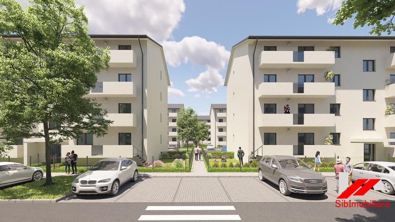 Apartament 3 camere la alb de vanzare in Selimbar Doamna Stanca