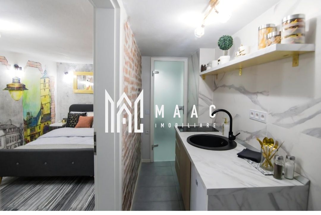 Garsonieră decomandată | Ultracentral Sibiu | 21 mp, finisată modern — fotografia 3