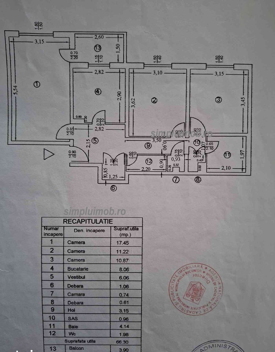 Apartament 3 camere Metrou Piata Sudului Sun Plaza Sector 4 — fotografia 7