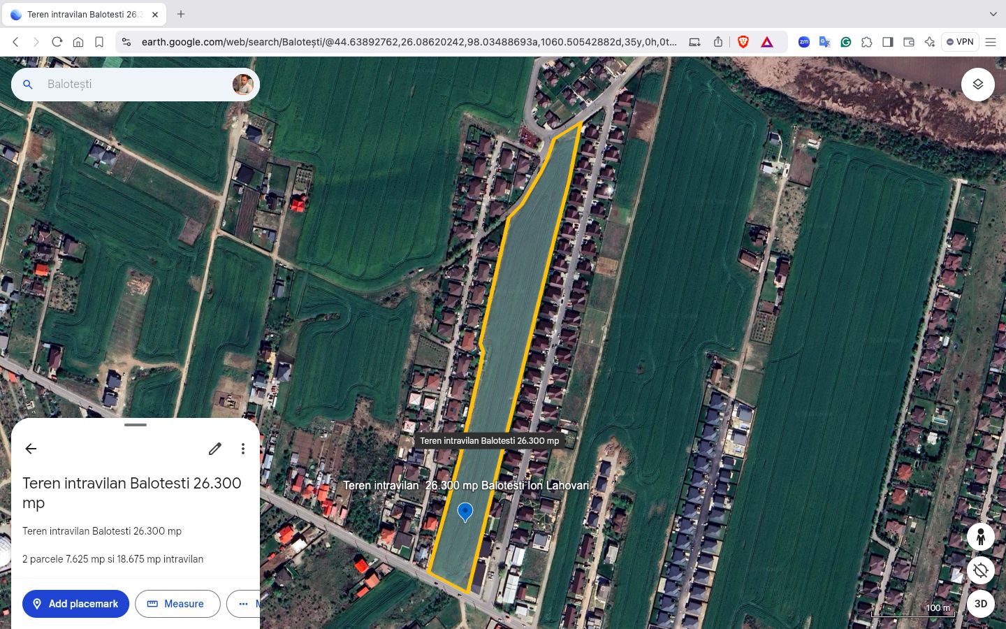 Teren intravilan 26.300 mp Saftica Balotesti - PUZ în lucru — fotografia 9