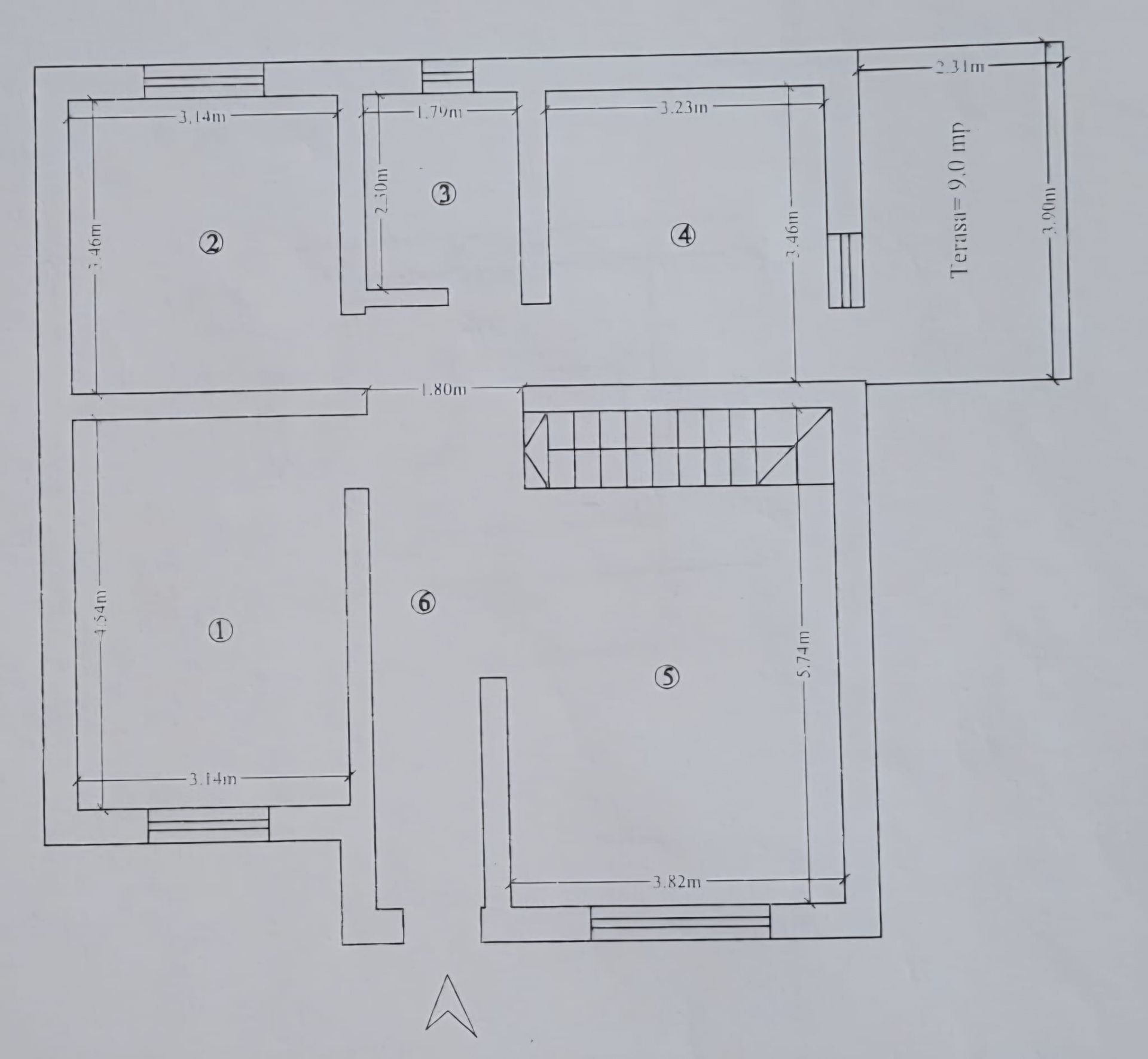 Casă LUNCA CETĂȚUII, 3 camere, decomandat, 82 mp, mansardă + parcare — fotografia 13