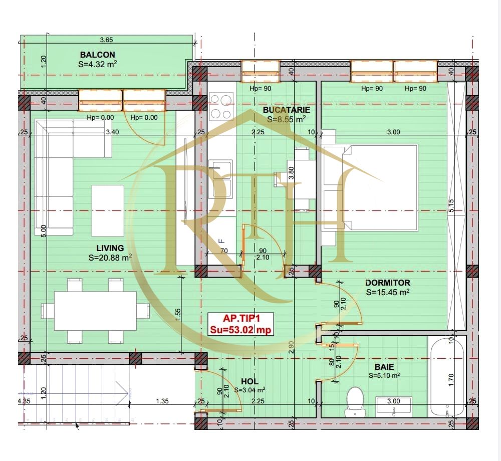 Oferim spre vanzare apartamente cu 2 camere, Direct de la Dezvoltator, Giroc — fotografia 21