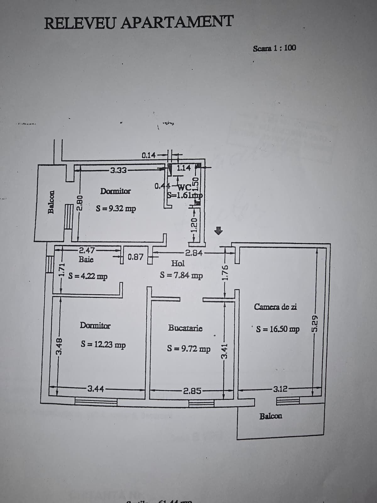 Apartament TÂRGU CUCU | 3 camere, semidecomandat, 68 mp total, mobilat — fotografia 12
