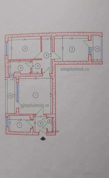 Apartament 3 camere - Bulevardul  Alexandru Obregia — fotografia 10