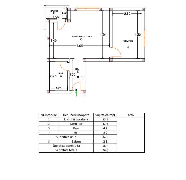 Apartament 2 camere, Zona Lisaura