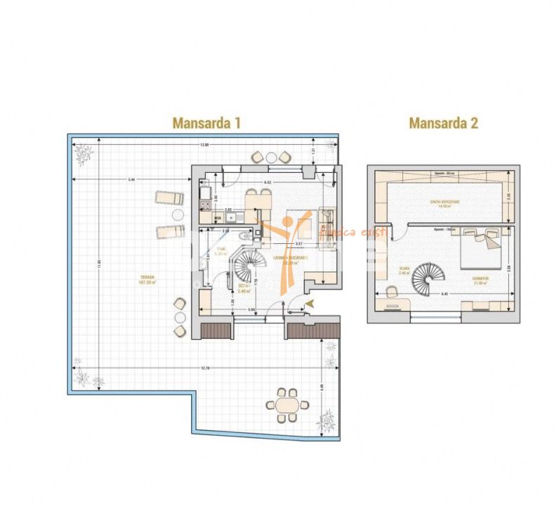 Marriott | 2 cam | 74mp + 107mp terasa | Mansarda | 296.000 euro — fotografia 17