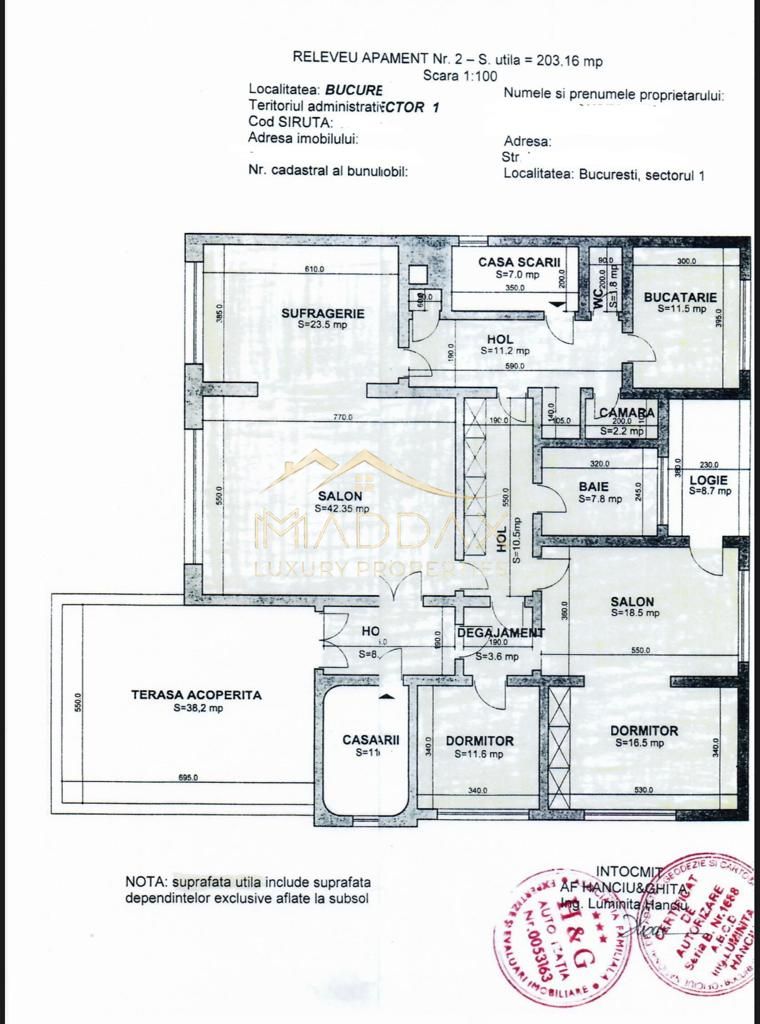 4 rooms ***203 SQM useful*** / 38 SQM terrace + garage / Primaverii — fotografia 41