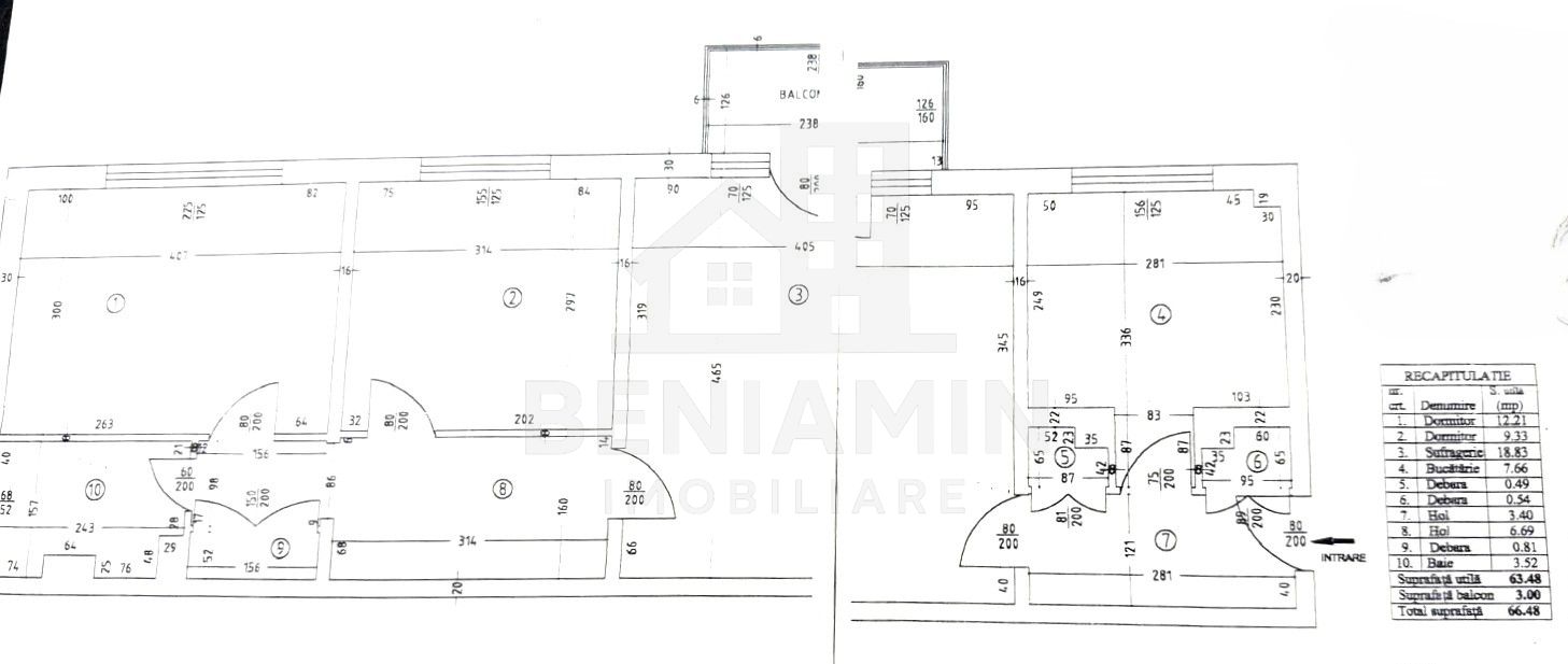 Apartament 3 camere Rovine Profi Etaj 1 66mp teava de gaze — fotografia 10