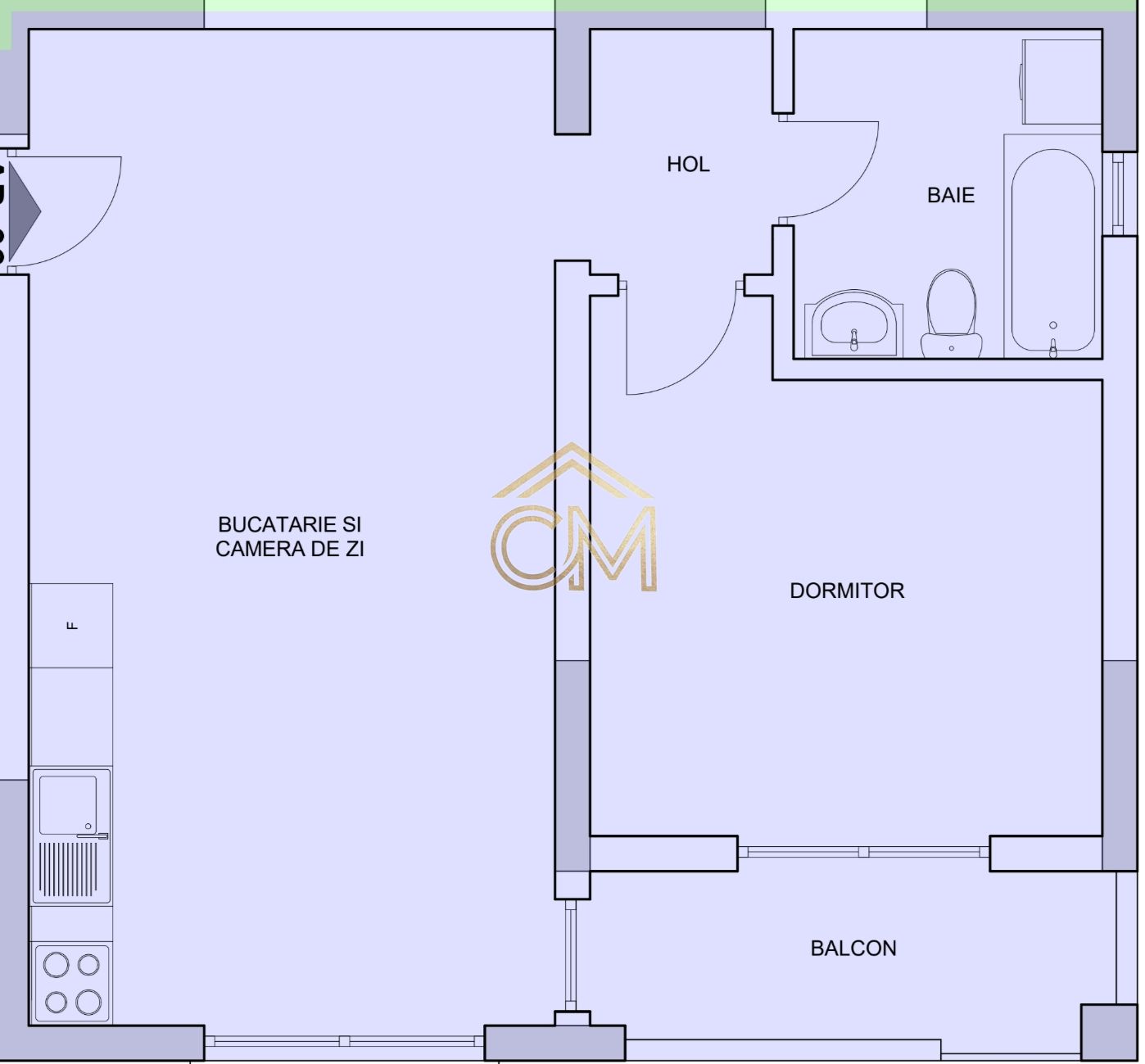 Aparatment 2 Camere-50MP-Etaj 1-Balcon-Selimbar — fotografia 7