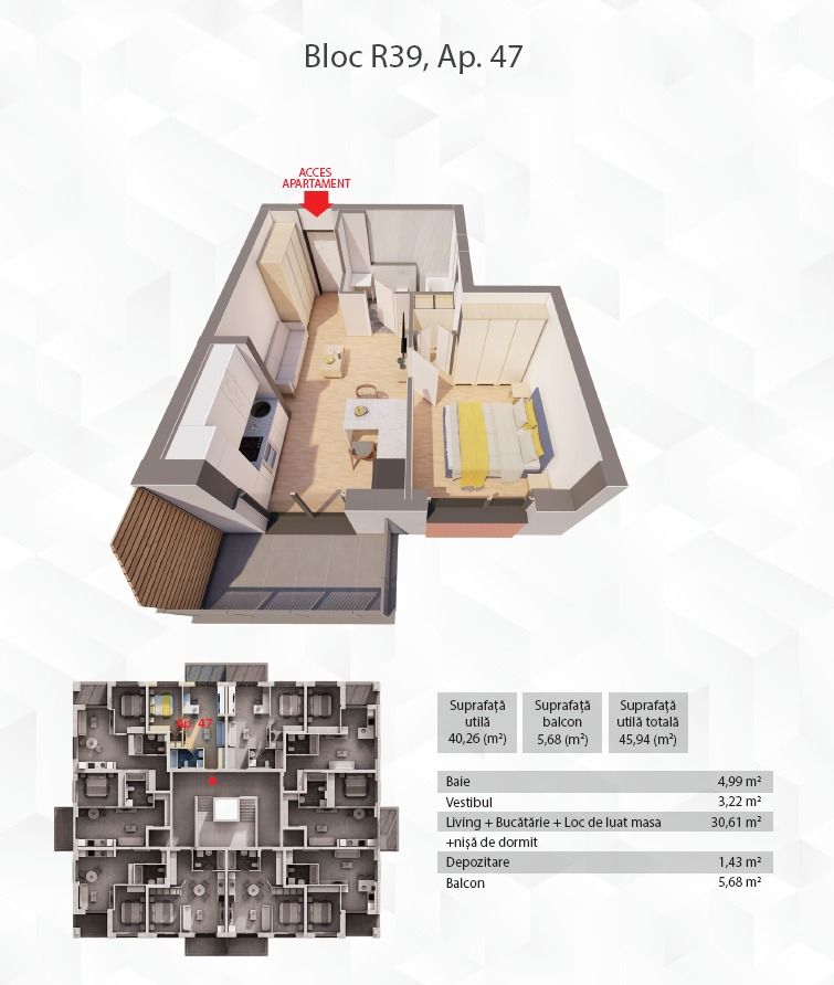 Apartament in complex rezidențial ARED — fotografia 9