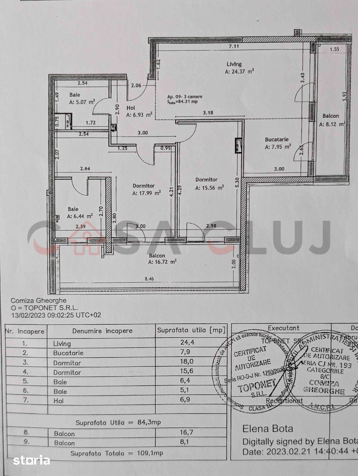 Apartament cu 3 camere | 84 mp | bloc nou — fotografia 13