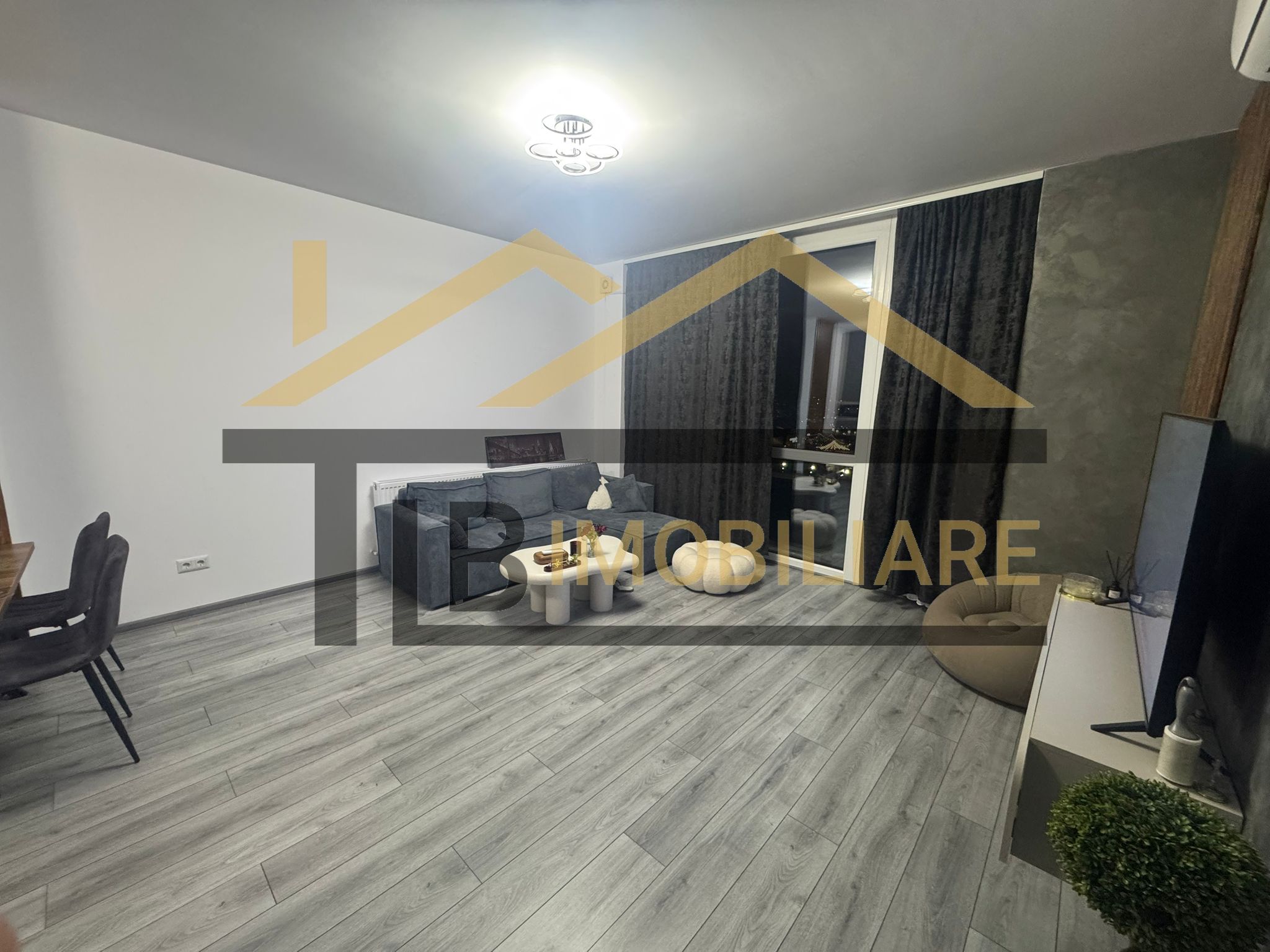 Apartament cu 2 camere, 56 mp, semidecomandat, Zona Shopping City — fotografia 3
