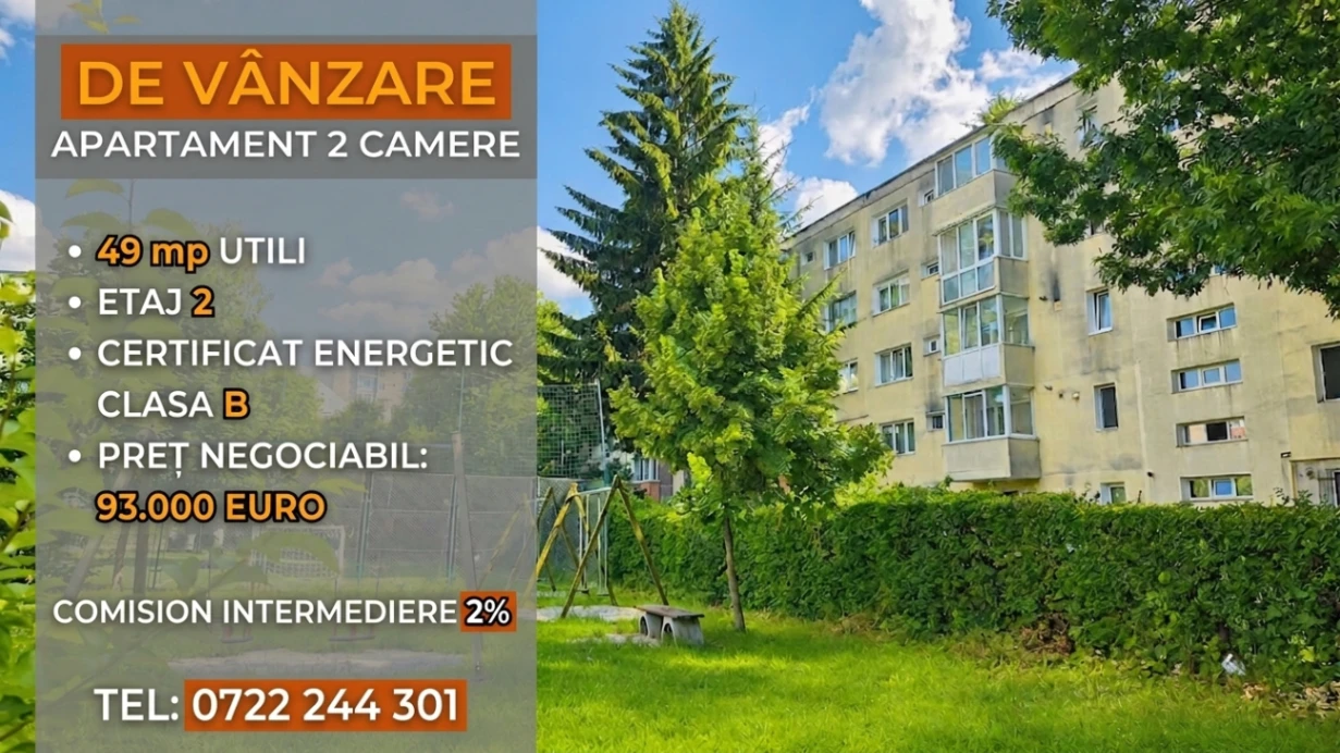 Apartament 2 camere de vânzare în Brașov