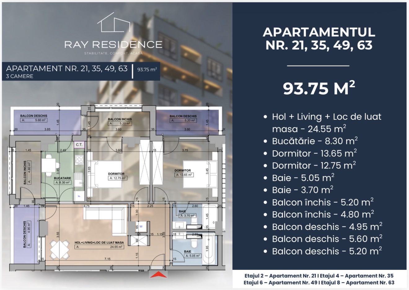 Complex Ray Residence - 3 camere — fotografia 3