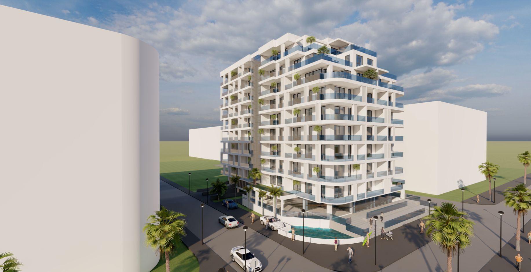 Ag. Eu. vinde Ap. 2 Cam 60 mp  Terasa 12 mp  An finalizare 2024  Mamaia Nord — fotografia 2