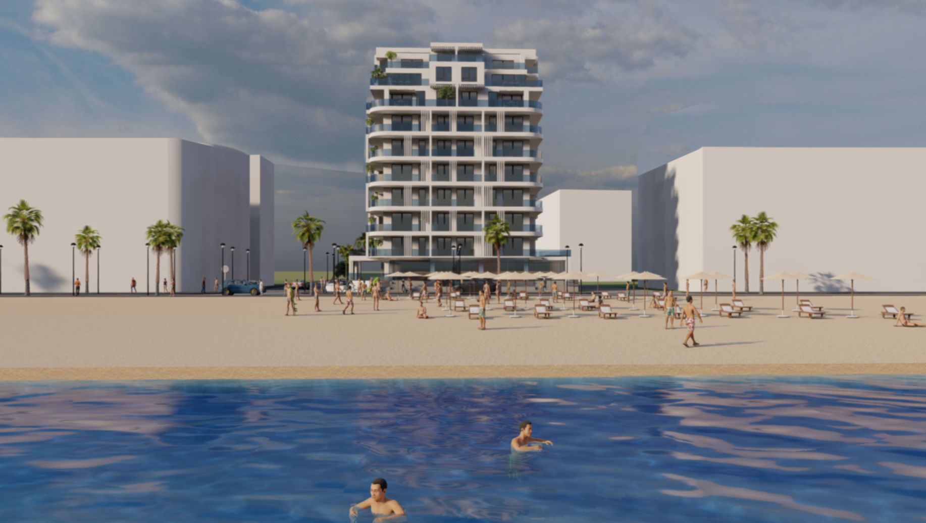 Ag. Eu. vinde Ap. 2 Cam 60 mp  Terasa 12 mp  An finalizare 2024  Mamaia Nord — fotografia 4