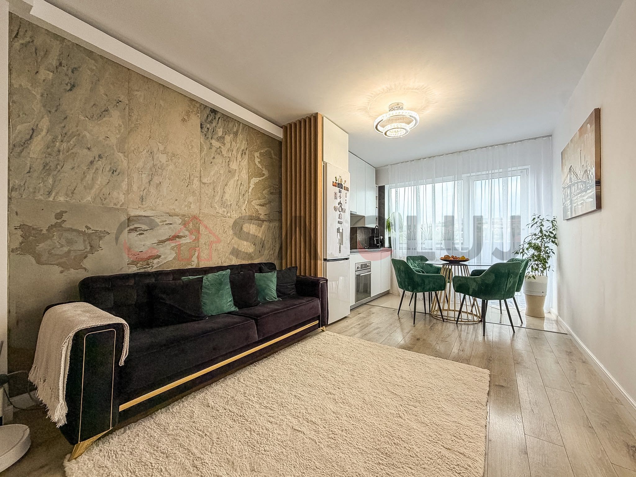 Apartament cu 2 dormitoare + living cu bucatarie open space — fotografia 3