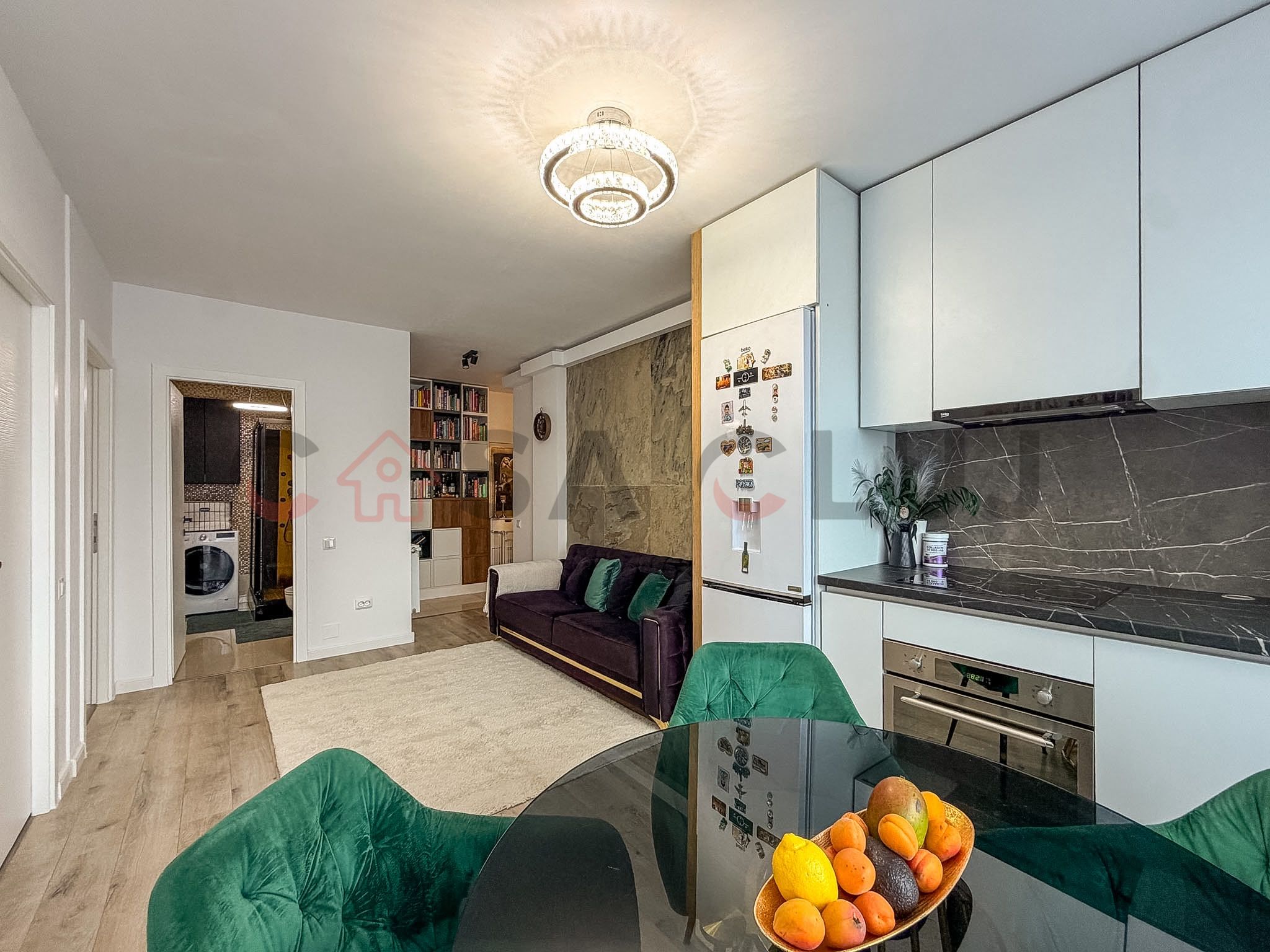 Apartament cu 2 dormitoare + living cu bucatarie open space — fotografia 4