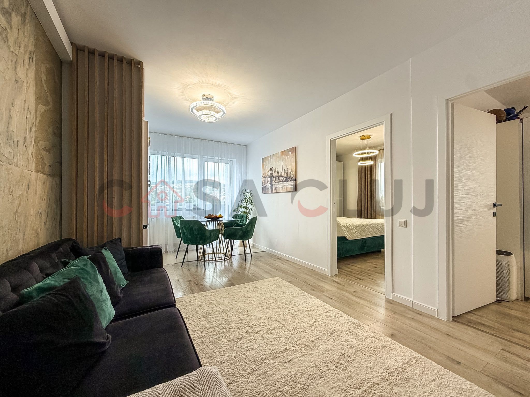Apartament cu 2 dormitoare + living cu bucatarie open space — fotografia 5