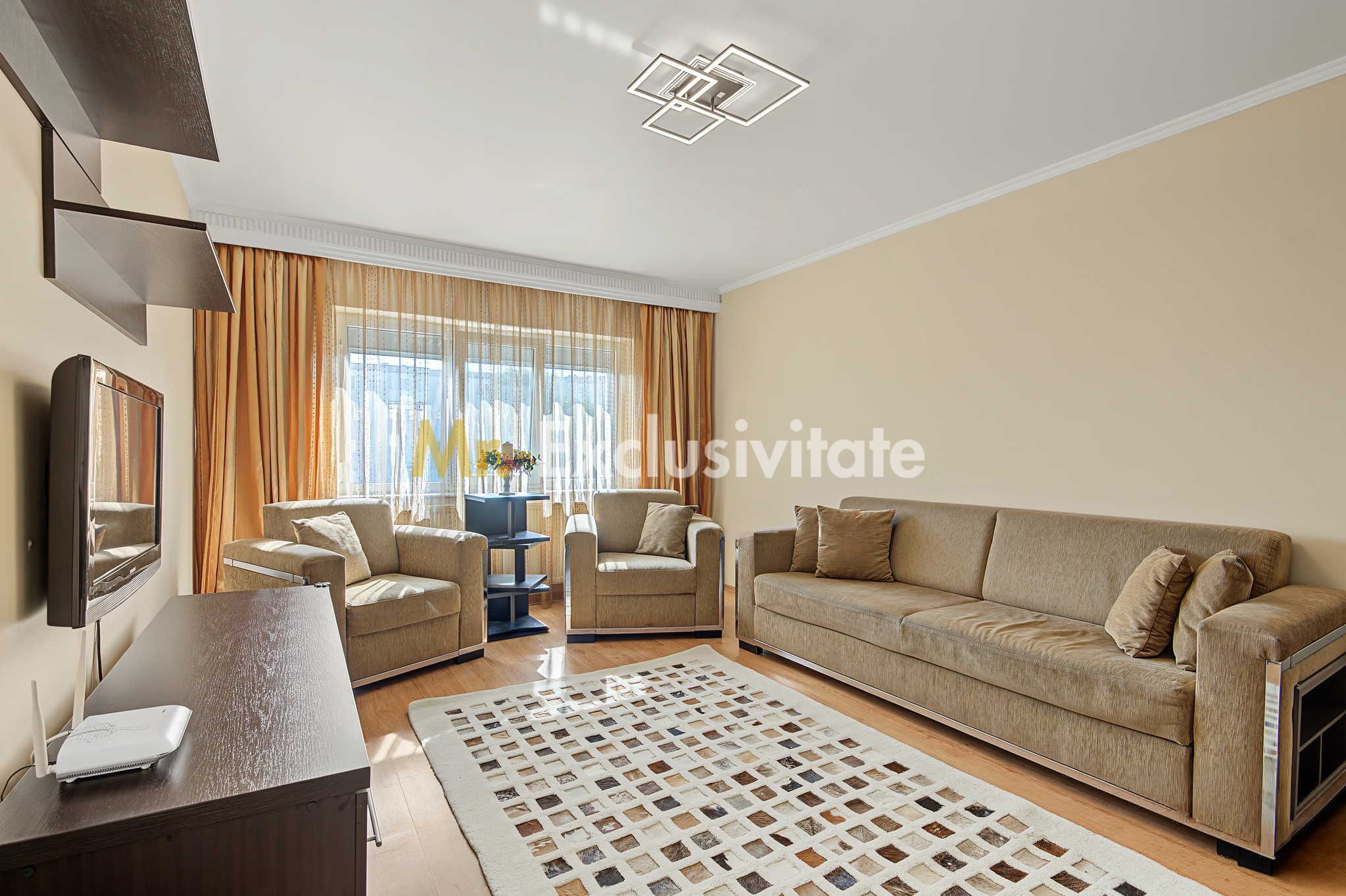 Central-Eremia, ap. 3 camere, 2 băi + boxă,proaspăt zugrăvit, et.2 — fotografia 4