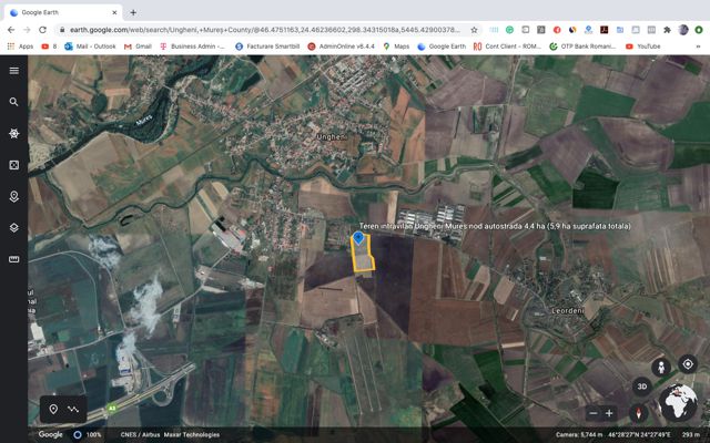 Teren extravilan Ungheni jud. Mures 4,4 ha - nod din Autostrada Transilvania — fotografia 4
