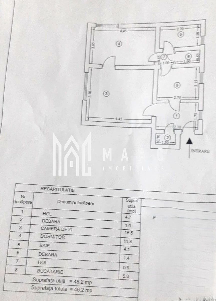 Apartament 2 camere de vânzare | Râmnicu Vâlcea, Nord | intabulat — fotografia 2