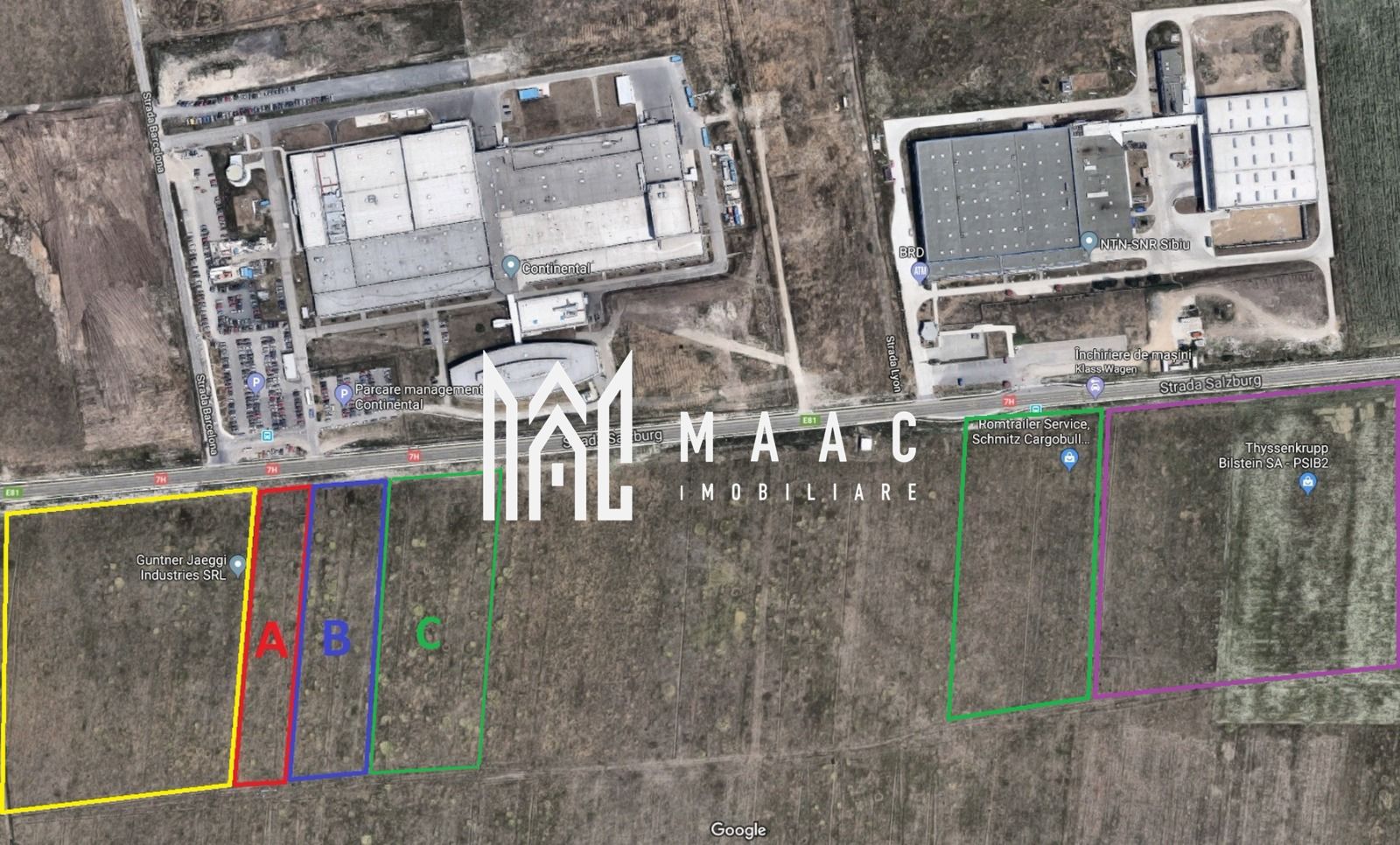 Teren intravilan 14.056 mp | Exterior Vest Sibiu | front 67 m
