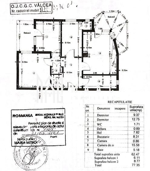 Apartament de vânzare Râmnicu Vâlcea | Central | 3 camere, 62 mp — fotografia 11