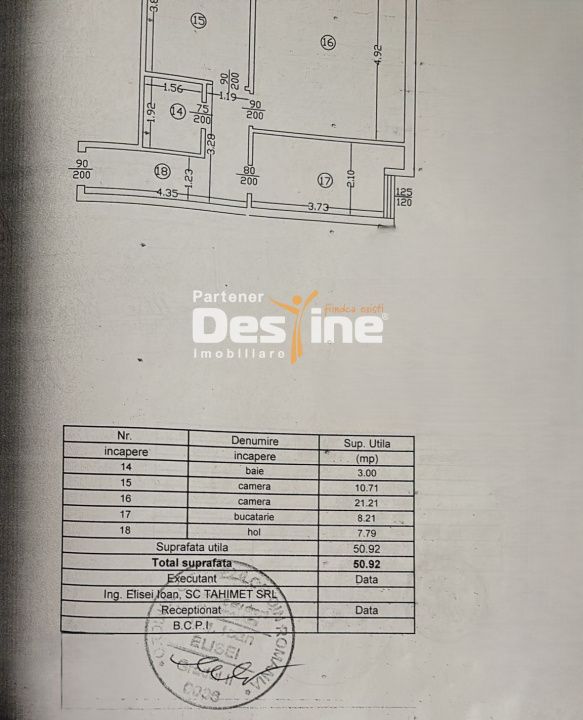 Apartament 2 camere 51 mp model decomandat mobilat și utilat, cartier 2 Băieți — fotografia 10
