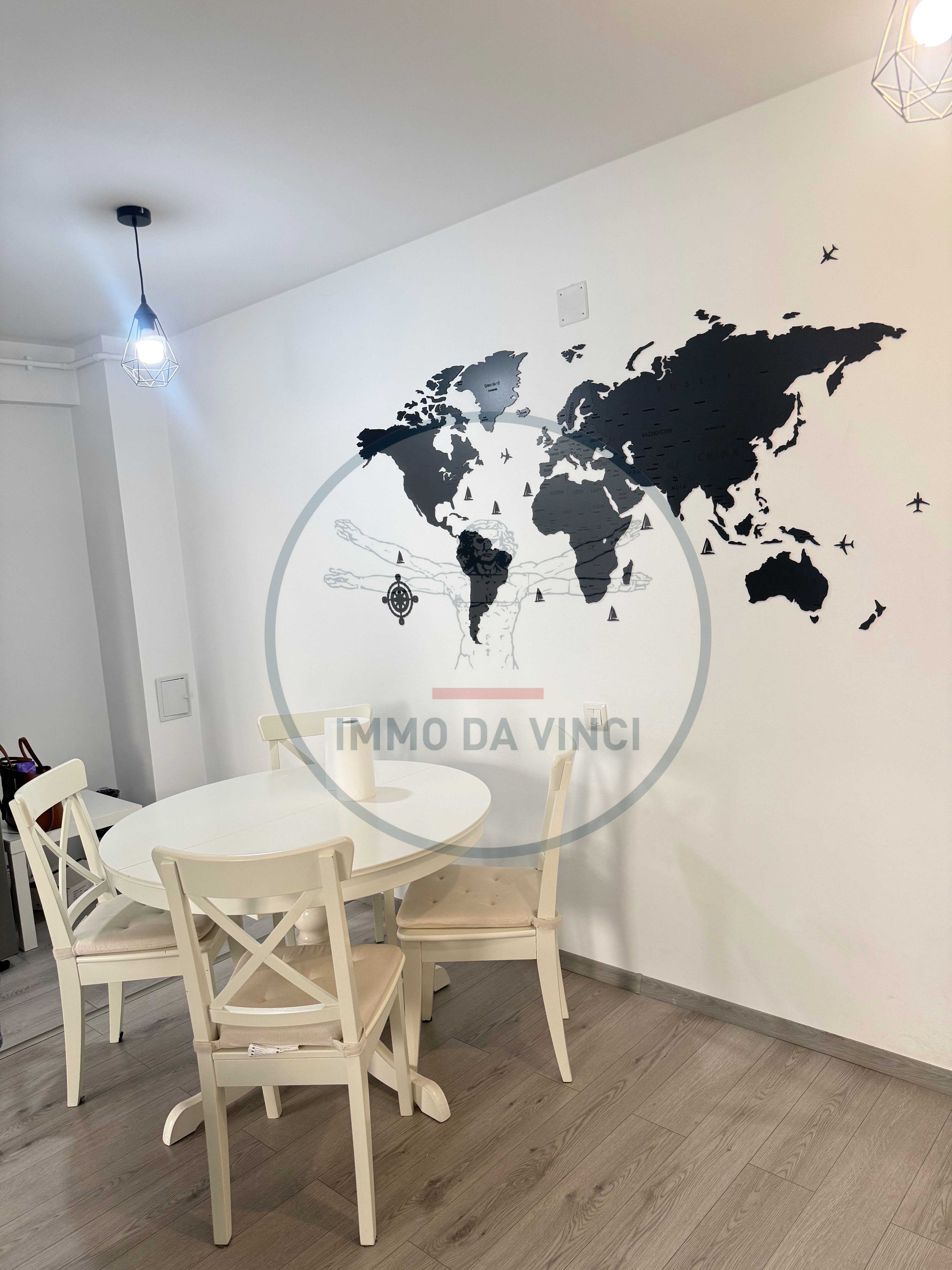 Închiriez apartament cu 2 camere+parcare, Zona Între Lacuri
