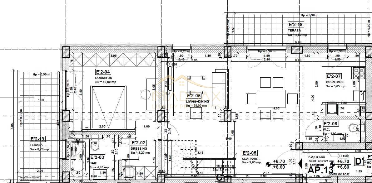 Sediul Ideal de Firmă: Duplex 4 Camere | 4 Terase Mari (70mp)| Parcare| Crângasi — fotografia 8