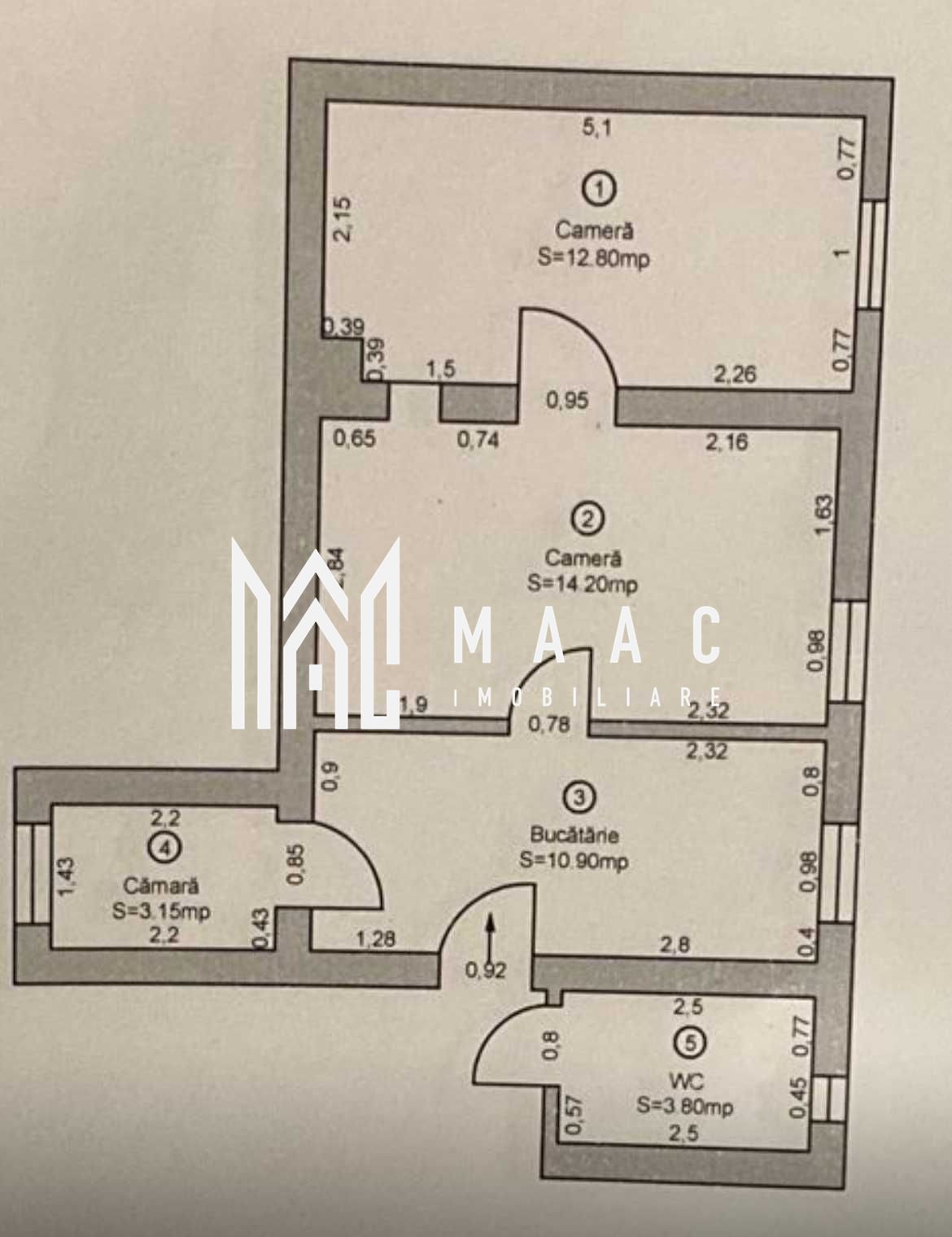 Apartament 2 camere | 45 MPU | Parter inalt | Ultracentral — fotografia 7