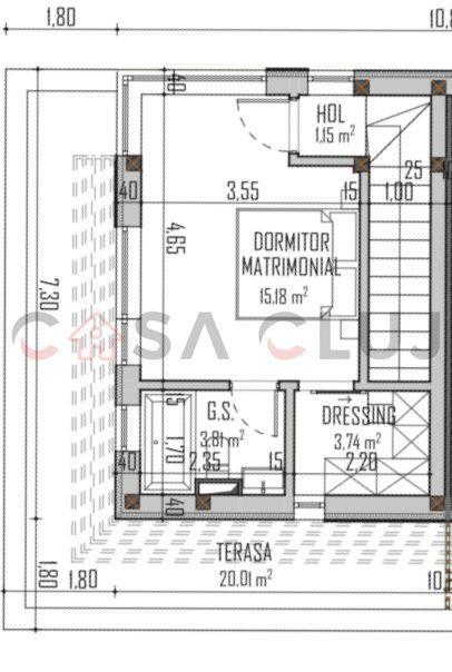 Duplex Semifinisat - Zona Grand Hotel Italia - Garaj si priveliste — fotografia 12